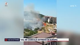 VIDEO Domul de foc ajunge joi în România. Este cod roșu de caniculă în Europa